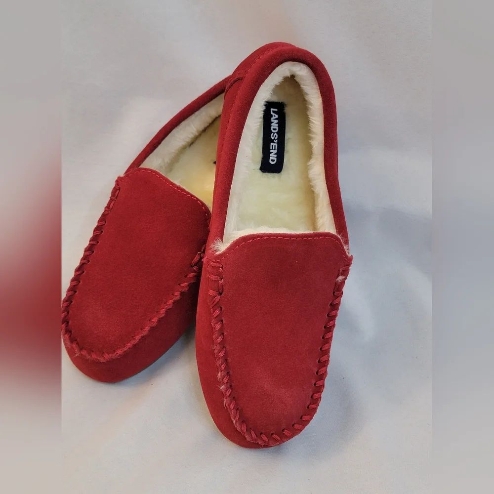 Lands' End Childrens Slip On Slippers Size 4